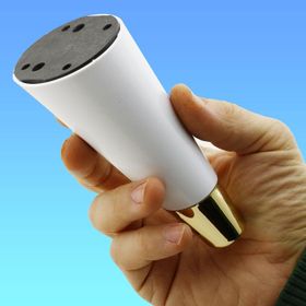 Badem10 Konik Lüks 12 cm Beyaz Altın Mobilya Kanepe Sehpa TV Ünitesi Koltuk Ayağı