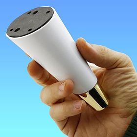 Badem10 Konik Lüks 12 cm Beyaz Altın Mobilya Kanepe Sehpa TV Ünitesi Koltuk Ayağı