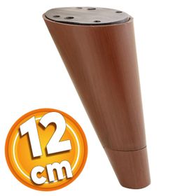 Badem10 Konik Lüks 12 cm Kahverengi Oval Baza Mobilya Kanepe Sehpa TV Ünitesi Koltuk Ayağı