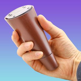 Badem10 Konik Lüks 12 cm Kahverengi Oval Baza Mobilya Kanepe Sehpa TV Ünitesi Koltuk Ayağı