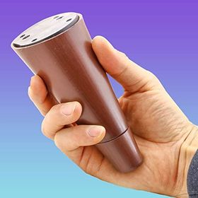 Badem10 Konik Lüks 12 cm Kahverengi Oval Baza Mobilya Kanepe Sehpa TV Ünitesi Koltuk Ayağı