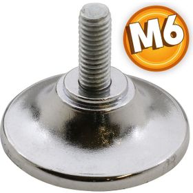 Badem10 Krom M6 Ayder Metal Düz Bingo Mobilya Ayağı