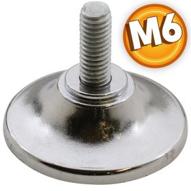 Badem10 Krom M6 Ayder Metal Düz Bingo Mobilya Ayağı