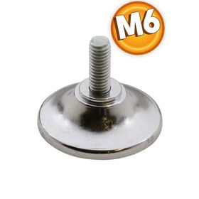 Badem10 Krom M6 Ayder Metal Düz Bingo Mobilya Ayağı