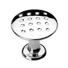 Badem10 Krom Metal Noktalı Düğme Çekmece Dolap Daire Kapak Kulbu