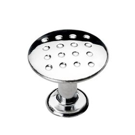 Badem10 Krom Metal Noktalı Düğme Çekmece Dolap Daire Kapak Kulbu