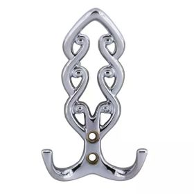 Badem10 Krom Sırma Askı Portmanto Metal Vestiyer Kapı ve Duvar Askısı