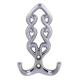Badem10 Krom Sırma Askı Portmanto Metal Vestiyer Kapı ve Duvar Askısı