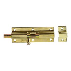 Badem10 Küçük Mavzer Sürgü Sürgülü Sürgüsü Kilit Sarı 25x70 mm Kapı Pencere Metal Prinç Sarı Emniyet Kilidi