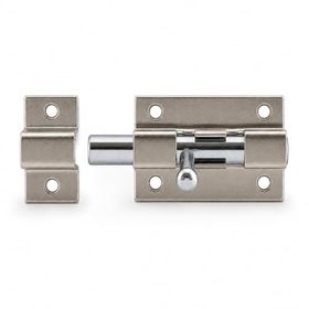 Badem10 Küçük Mavzer Sürgü Sürgülü Sürgüsü Kilit Saten 25x40 mm Kapı Pencere Metal Emniyet Kilidi