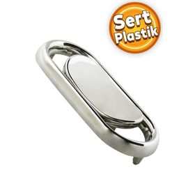 Badem10 Küçük Trend Düğme Çekmece Dolap Kapak Plastik Krom 32 mm Kulp