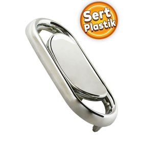 Badem10 Küçük Trend Düğme Çekmece Dolap Kapak Plastik Krom 32 mm Kulp