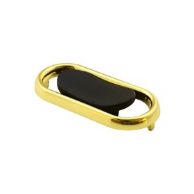 Badem10 Küçük Trend Düğme Çekmece Dolap Kapak Plastik Mat Siyah Gold 32 mm Kulp
