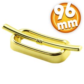 Badem10 Küçük Zümre Çekmece Mutfak Kapak Dolap 96 mm Gold Sert Plastik Kulp