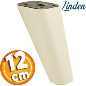 Badem10 Linden 12 cm Krem Oval Baza Lüks Mobilya Kanepe Sehpa TV Ünitesi Koltuk Ayağı