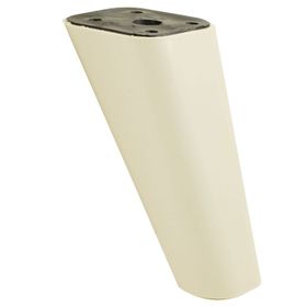Badem10 Linden 12 cm Krem Oval Baza Lüks Mobilya Kanepe Sehpa TV Ünitesi Koltuk Ayağı