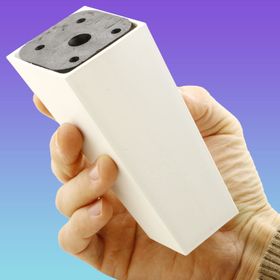 Badem10 Linden Lüks 12 cm Beyaz Köşeli Baza Mobilya Kanepe Sehpa TV Ünitesi Koltuk Ayağı