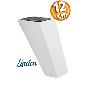 Badem10 Linden Lüks 12 cm Beyaz Köşeli Baza Mobilya Kanepe Sehpa TV Ünitesi Koltuk Ayağı