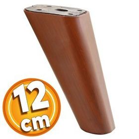 Badem10 Linden Lüks 12 cm Kahverengi Oval Baza Mobilya Kanepe Sehpa TV Ünitesi Koltuk Ayağı