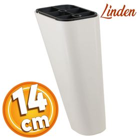 Badem10 Linden Lüks 14 cm Krem Oval Baza Mobilya Kanepe Sehpa TV Ünitesi Koltuk Ayağı