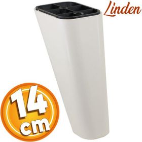 Badem10 Linden Lüks 14 cm Krem Oval Baza Mobilya Kanepe Sehpa TV Ünitesi Koltuk Ayağı