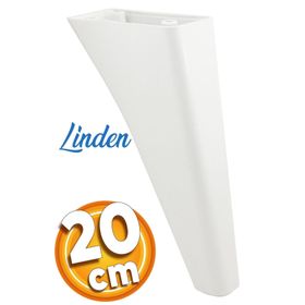 Badem10 Linden Lüks 20 cm Beyaz Baza Mobilya Kanepe Sehpa TV Ünitesi Koltuk Ayağı