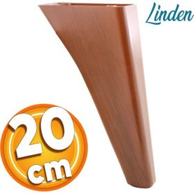Badem10 Linden Lüks 20 cm Kahverengi Oval Baza Mobilya Kanepe Sehpa TV Ünitesi Koltuk Ayağı