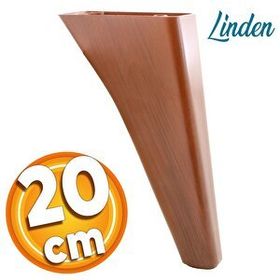 Badem10 Linden Lüks 20 cm Kahverengi Oval Baza Mobilya Kanepe Sehpa TV Ünitesi Koltuk Ayağı