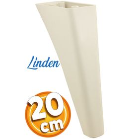 Badem10 Linden Lüks 20 cm Krem Baza Mobilya Kanepe Sehpa TV Ünitesi Koltuk Ayağı