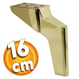 Badem10 Logan Lüks 16 cm Parlak Gold Baza Mobilya Kanepe Sehpa TV Ünitesi Koltuk Ayağı