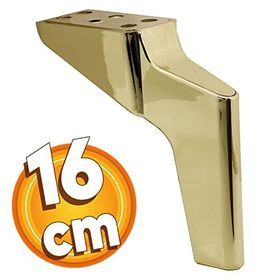 Badem10 Logan Lüks 16 cm Parlak Gold Baza Mobilya Kanepe Sehpa TV Ünitesi Koltuk Ayağı