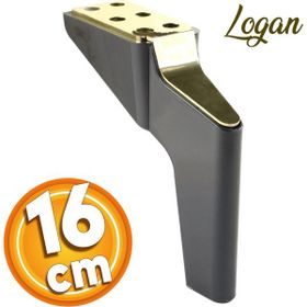 Badem10 Logan Lüks 16 cm Siyah Baza Mobilya Kanepe Sehpa TV Ünitesi Koltuk Ayağı