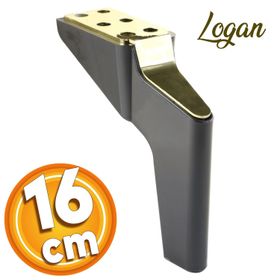 Badem10 Logan Lüks 16 cm Siyah Baza Mobilya Kanepe Sehpa TV Ünitesi Koltuk Ayağı