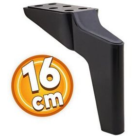 Badem10 Logan Lüks 16 cm Siyah Baza Mobilya Kanepe Sehpa TV Ünitesi Koltuk Ayağı