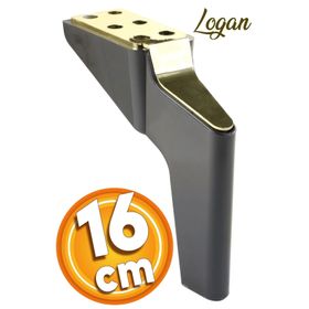 Badem10 Logan Lüks 16 cm Siyah Baza Mobilya Kanepe Sehpa TV Ünitesi Koltuk Ayağı