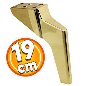 Badem10 Logan Lüks 19 cm Gold Altın Baza Mobilya Kanepe Sehpa TV Ünitesi Koltuk Ayağı