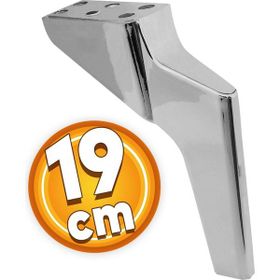 Badem10 Logan Lüks 19 cm Krom Baza Mobilya Kanepe Sehpa TV Ünitesi Koltuk Ayağı