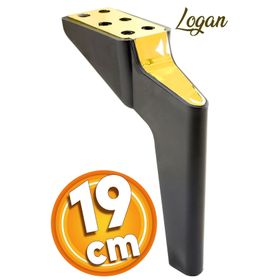 Badem10 Logan Lüks 19 cm Siyah Baza Mobilya Kanepe Sehpa TV Ünitesi Koltuk Ayağı