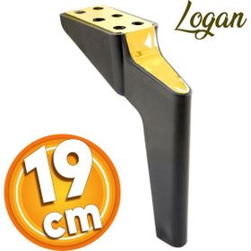 Badem10 Logan Lüks 19 cm Siyah Gold Baza Mobilya Kanepe Sehpa TV Ünitesi Koltuk Ayağı