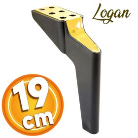 Badem10 Logan Lüks 19 cm Siyah Gold Baza Mobilya Kanepe Sehpa TV Ünitesi Koltuk Ayağı