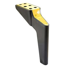 Badem10 Logan Lüks 19 cm Siyah Gold Baza Mobilya Kanepe Sehpa TV Ünitesi Koltuk Ayağı