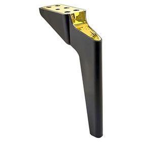 Badem10 Logan Lüks 23 cm Siyah Gold Baza Mobilya Kanepe Sehpa TV Ünitesi Koltuk Ayağı