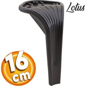 Badem10 Lotus Lüks 16 cm Siyah Baza Mobilya Kanepe Sehpa TV Ünitesi Koltuk Ayağı