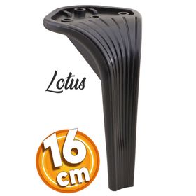 Badem10 Lotus Lüks 16 cm Siyah Baza Mobilya Kanepe Sehpa TV Ünitesi Koltuk Ayağı