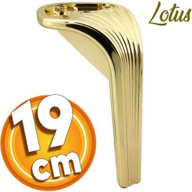 Badem10 Lotus Lüks 19 cm Gold Altın Baza Mobilya Kanepe Sehpa TV Ünitesi Koltuk Ayağı