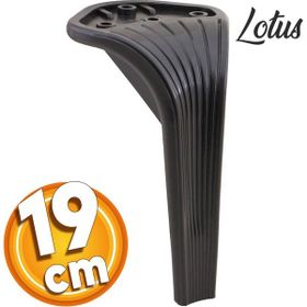 Badem10 Lotus Lüks 19 cm Siyah Baza Mobilya Kanepe Sehpa TV Ünitesi Koltuk Ayağı