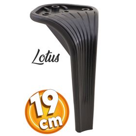 Badem10 Lotus Lüks 19 cm Siyah Baza Mobilya Kanepe Sehpa TV Ünitesi Koltuk Ayağı