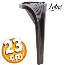 Badem10 Lotus Lüks 23 cm Siyah Baza Mobilya Kanepe Sehpa TV Ünitesi Koltuk Ayağı