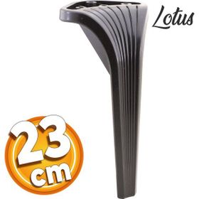 Badem10 Lotus Lüks 23 cm Siyah Baza Mobilya Kanepe Sehpa TV Ünitesi Koltuk Ayağı