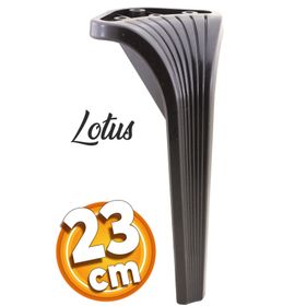 Badem10 Lotus Lüks 23 cm Siyah Baza Mobilya Kanepe Sehpa TV Ünitesi Koltuk Ayağı